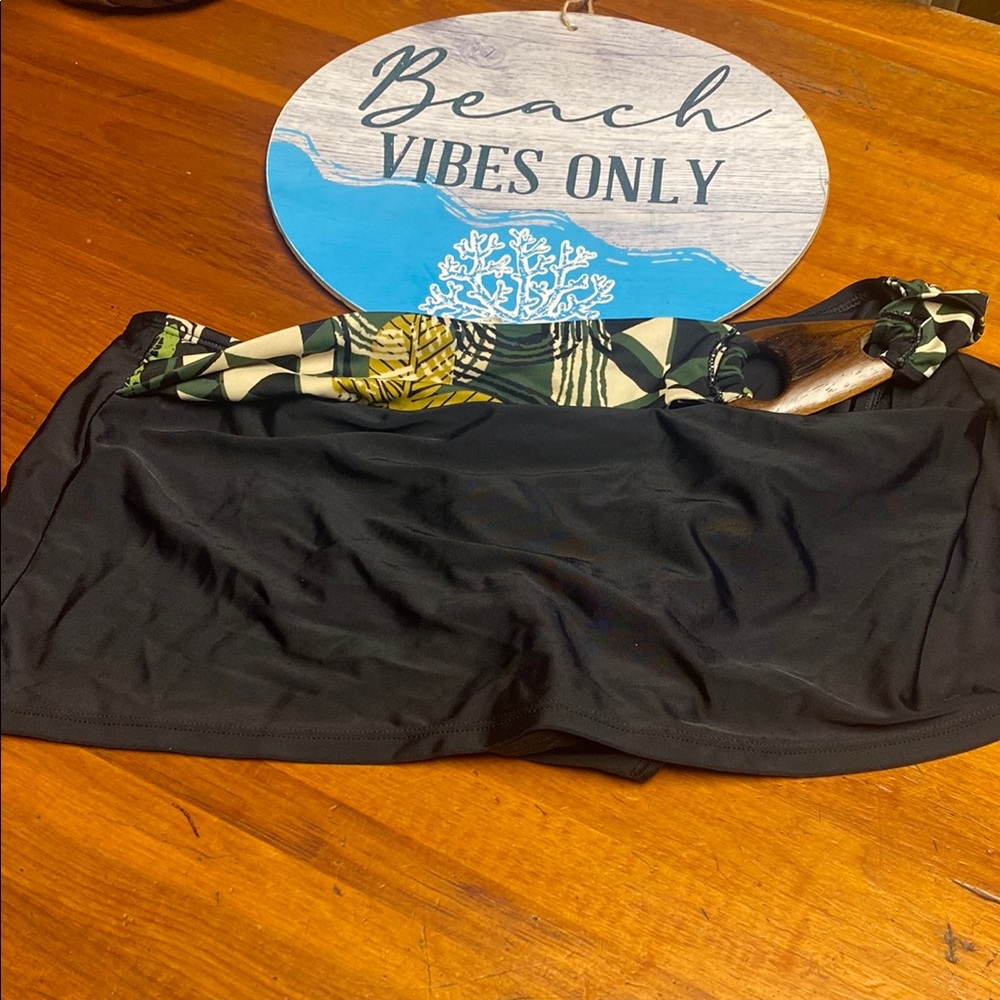 La Blanca Black and Green Tropical SwimBottom